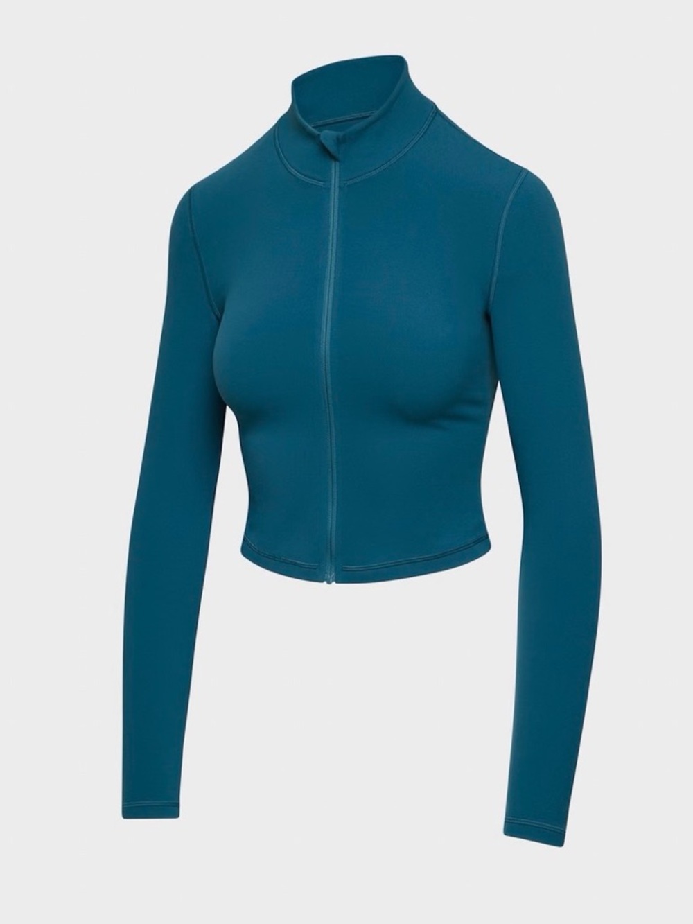 TNA Action Zip-Front Cropped Long Sleeve Top